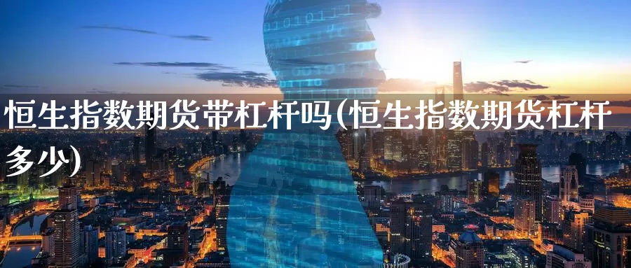 恒生指数期货带杠杆吗(恒生指数期货杠杆多少)_https://www.ydgjhzpt.com_恒指保证金_第1张